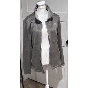 The North Face Sweater Fleece Jacket Size L Medium Gray MSRP$117